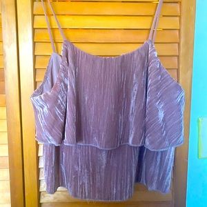 Velvet crop top Zara